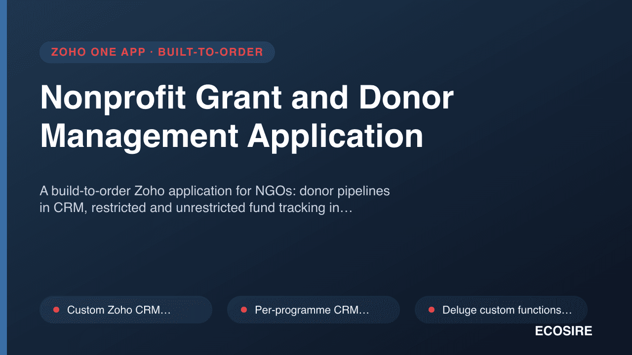 Nonprofit Grant and Donor Management Application