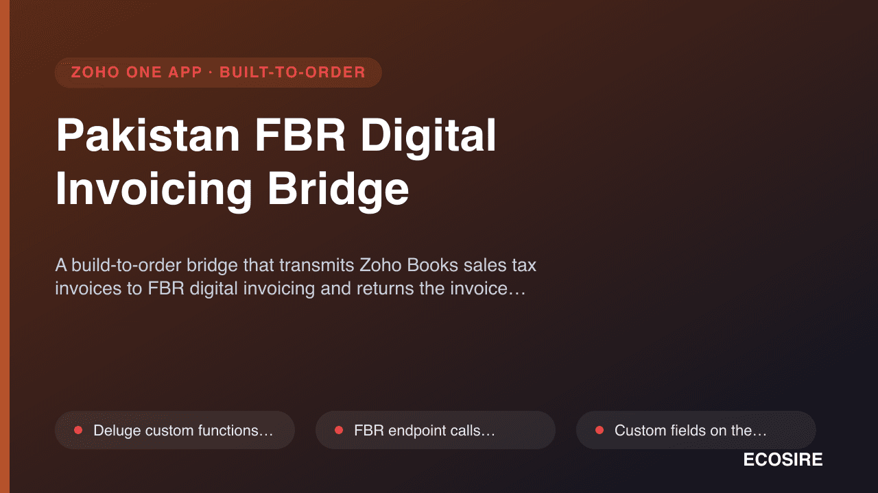 Pakistan FBR Digital Invoicing Bridge