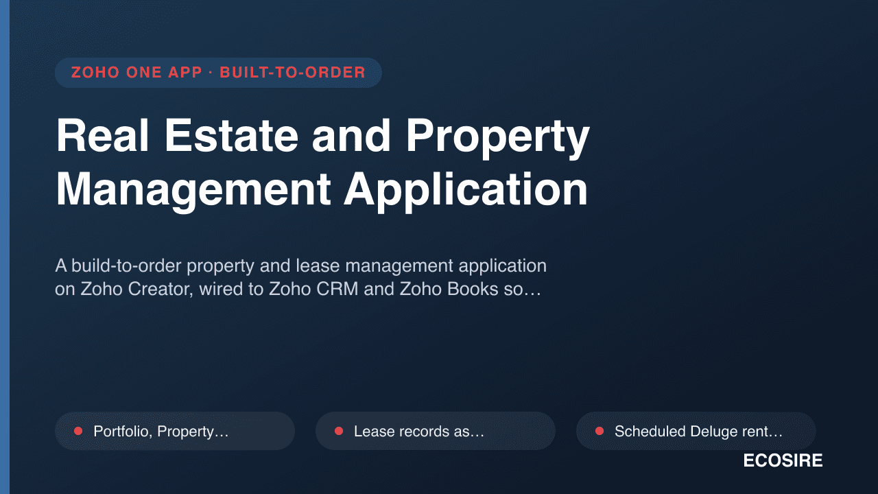 Real Estate and Property Management Application