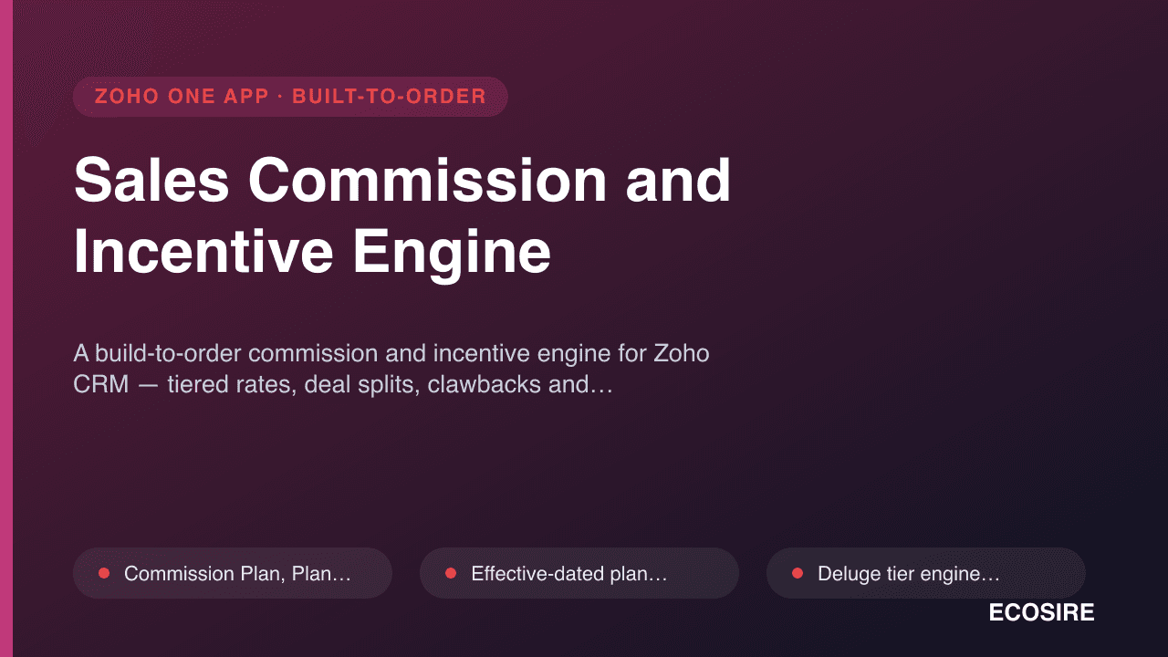 Sales Commission and Incentive Engine