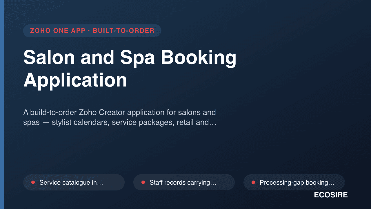 Salon and Spa Booking Application