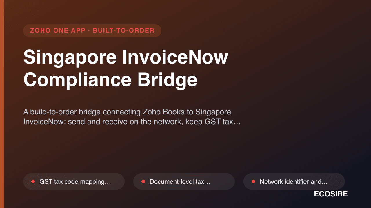 Singapore InvoiceNow Compliance Bridge