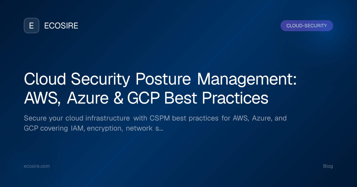 Cloud Security Posture Management: AWS, Azure & GCP Best Practices ...