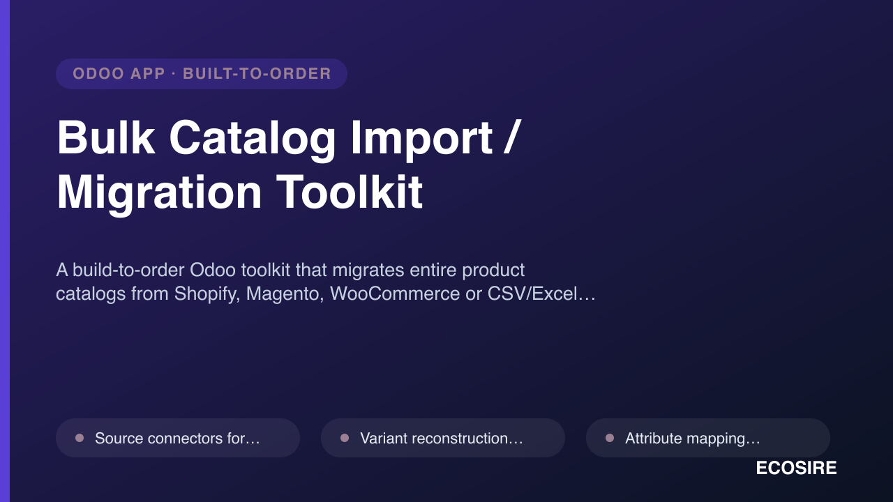 Bulk Catalog Import / Migration Toolkit — Multichannel & PIM Tools ...