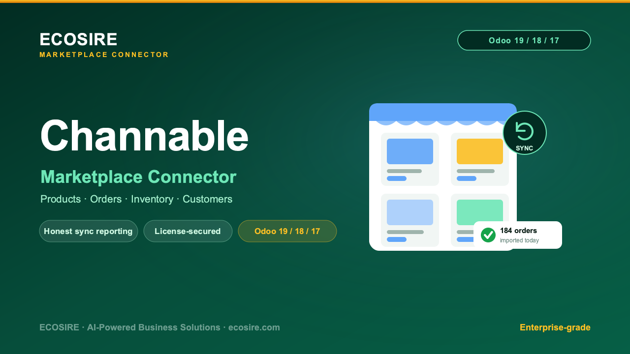 Channable Channable Store Management — Multichannel & PIM Tools Module for Odoo
