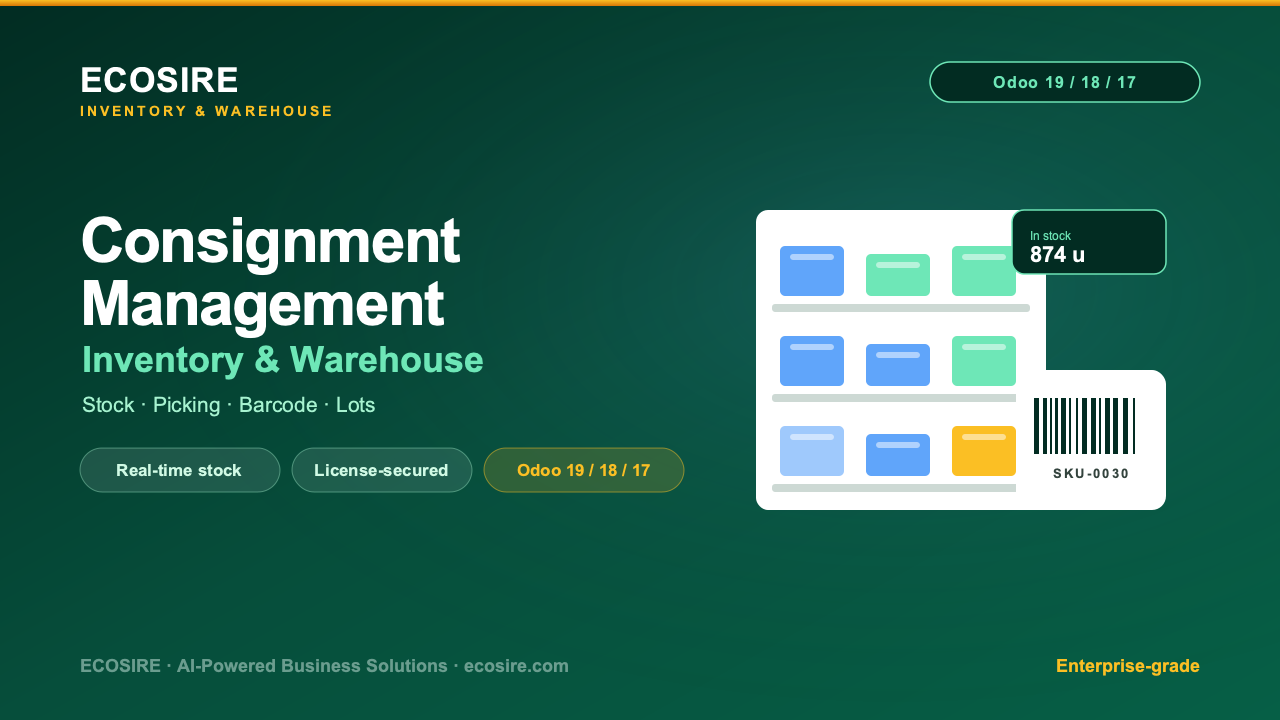 Consignment Stock Management — Module for Odoo
