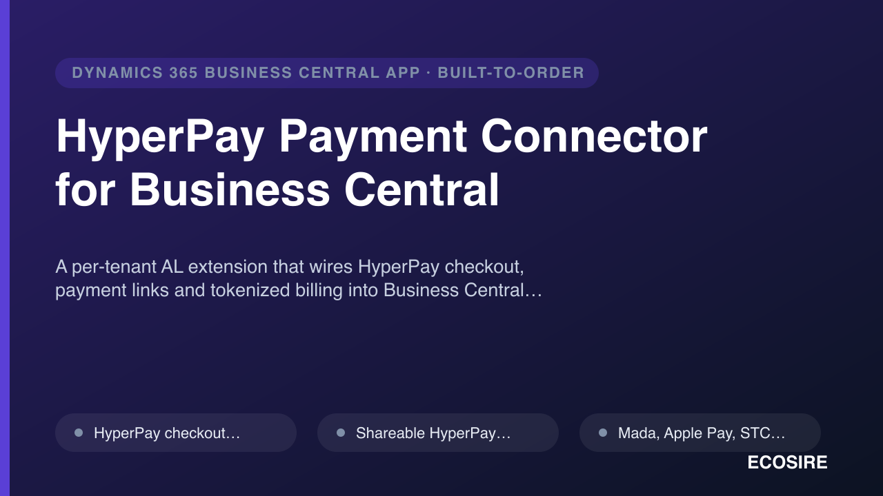 Hyperpay HyperPay Payment Connector for Business Central — Multichannel & PIM ...