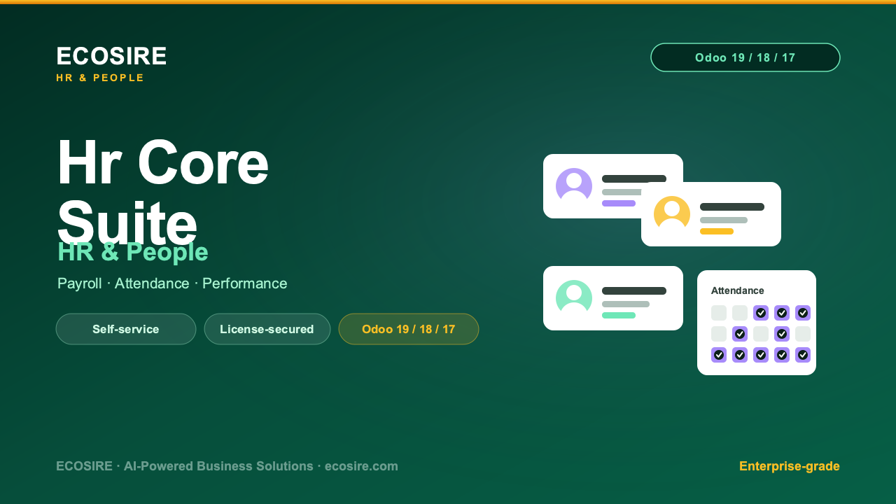 HR Core Suite — Module for Odoo