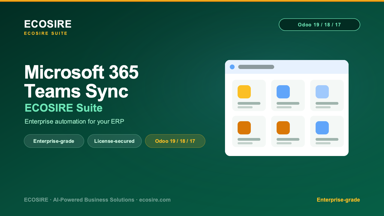 Microsoft 365 & Teams Sync — Module for Odoo