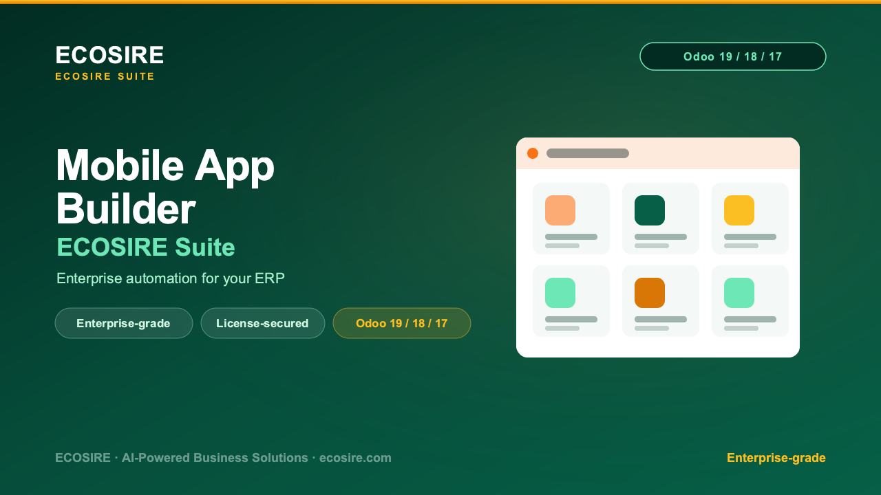 Mobile App Builder (Flutter / PWA) — Module for Odoo