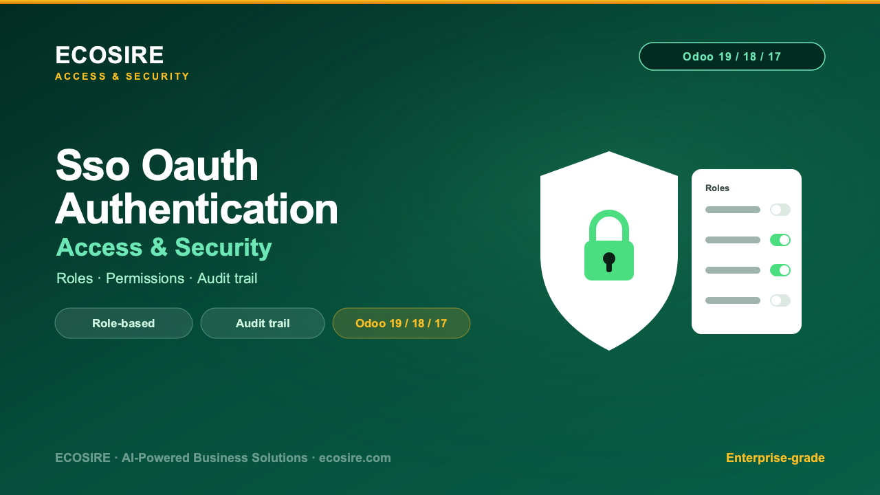 SSO & OAuth Authentication Pack — Module for Odoo